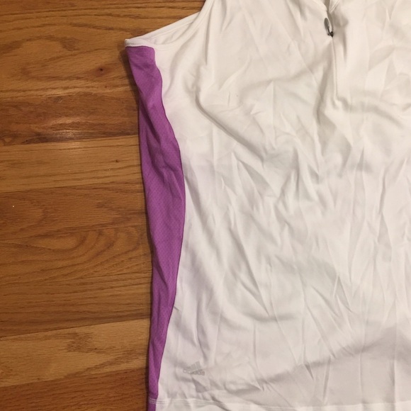 Adidas Sleeveless ClimaCool zip front top w/ bra - M & XL NWOT - Picture 4 of 4